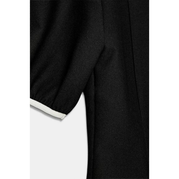 ZARA MINI DRESS WITH CONTRAST BOWS - Picture 6 of 6